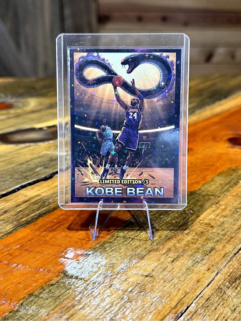 Kobe Bryant Los Angeles Lakers ‘Kobe Bean’ Limited Edition/5 Custom Card